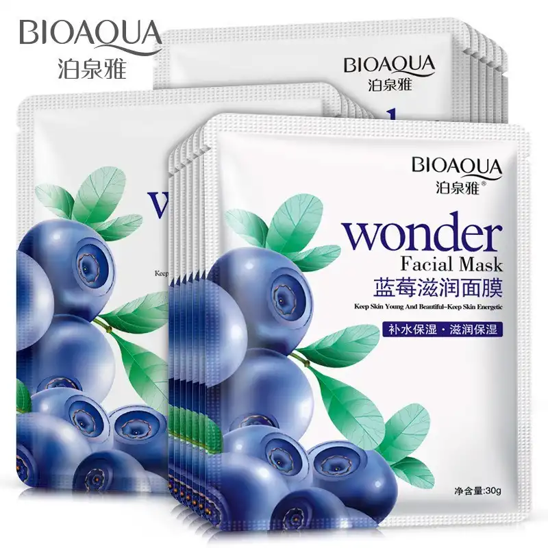 ماسک ورقه ای بلوبری 30 گرمی بیوآکوا BIOAQUA |