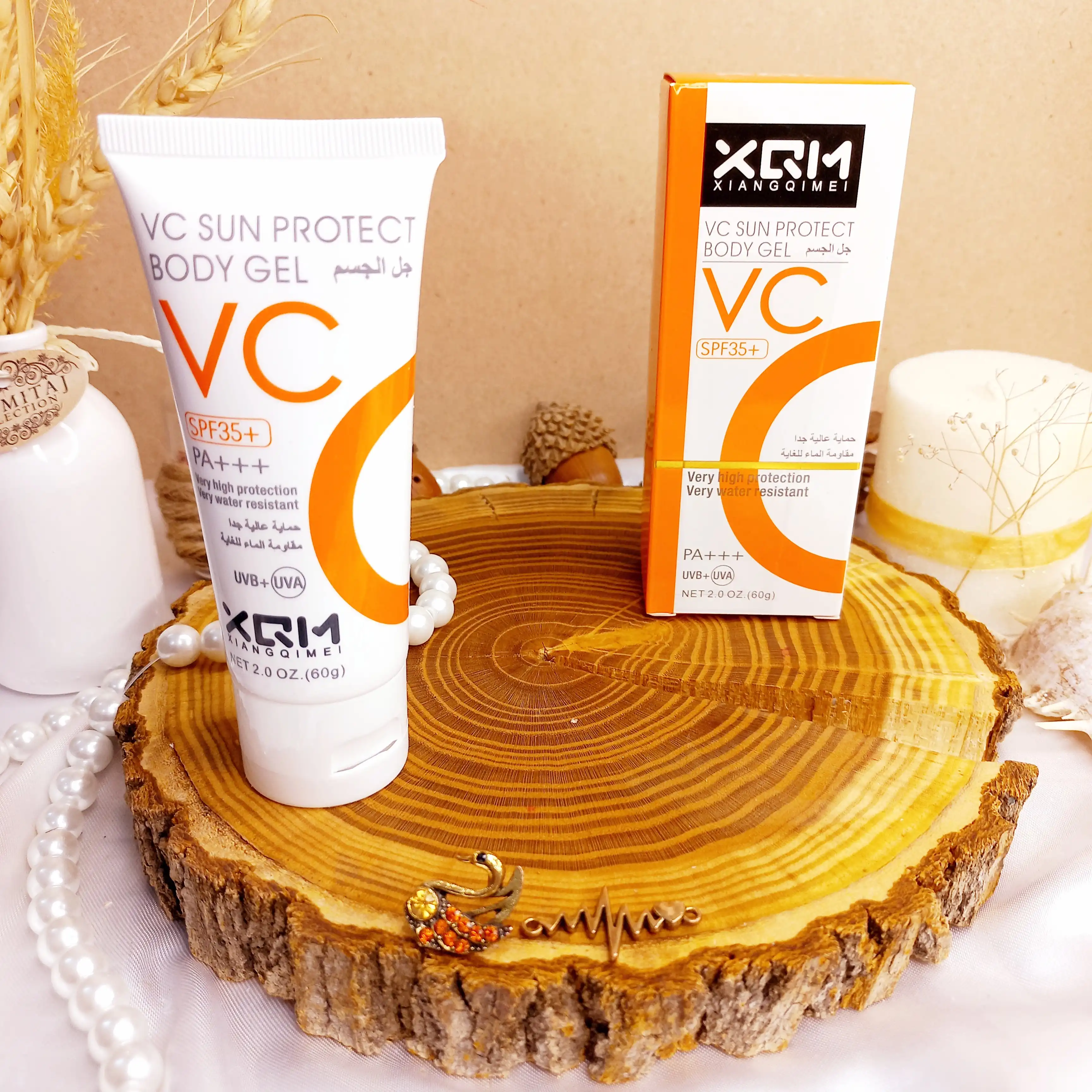 ضد آفتاب روزانه ویتامین سی SPF35 برند XQM