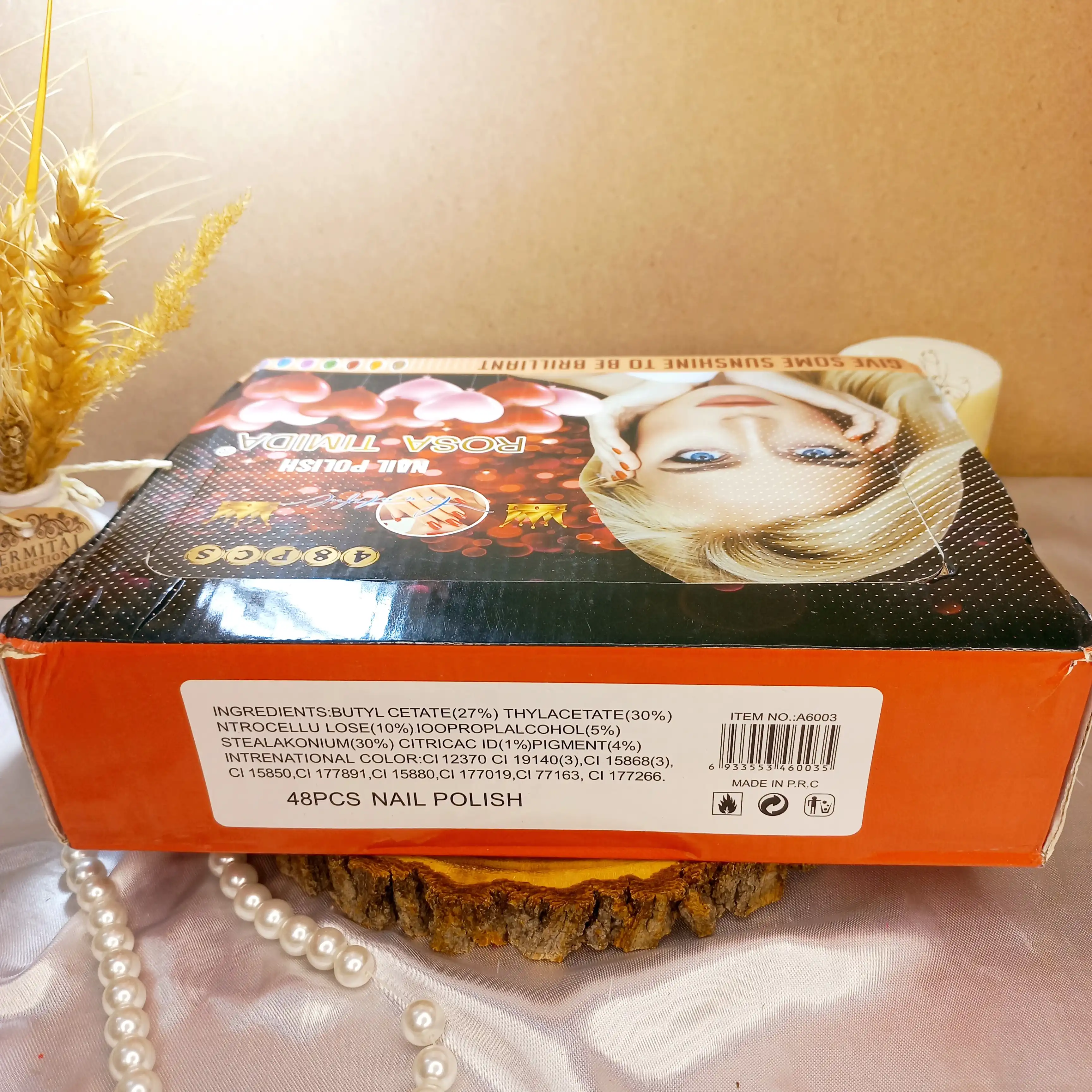 لاک ناخن رزا تیمیدا طرح تاج کد A6003