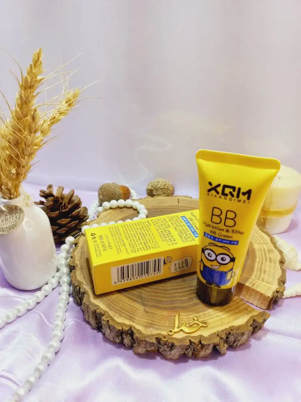 بی بی کرم ابریشمی طرح مینیون میشا XQM کد x1974