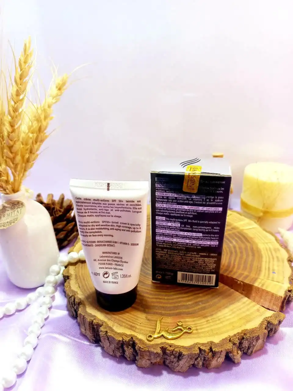 کرم ضد آفتاب لانسون اصلی درجه یک spf50 مخصوص آقایان ساخت فرانسه