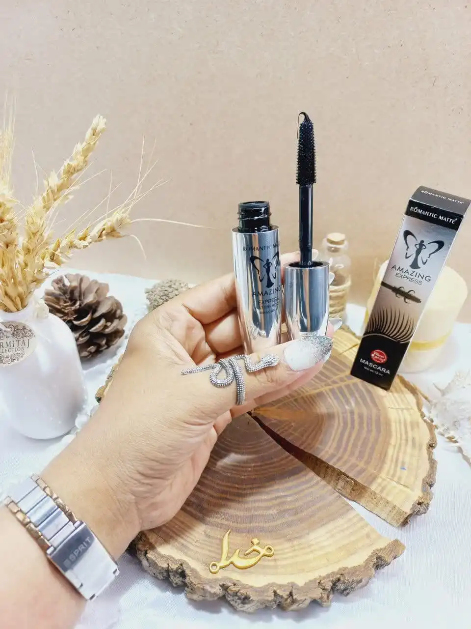 ریمل مشکی پوکه فلزی برند رومانتیک مات ROMANTIC MATTE کد M014