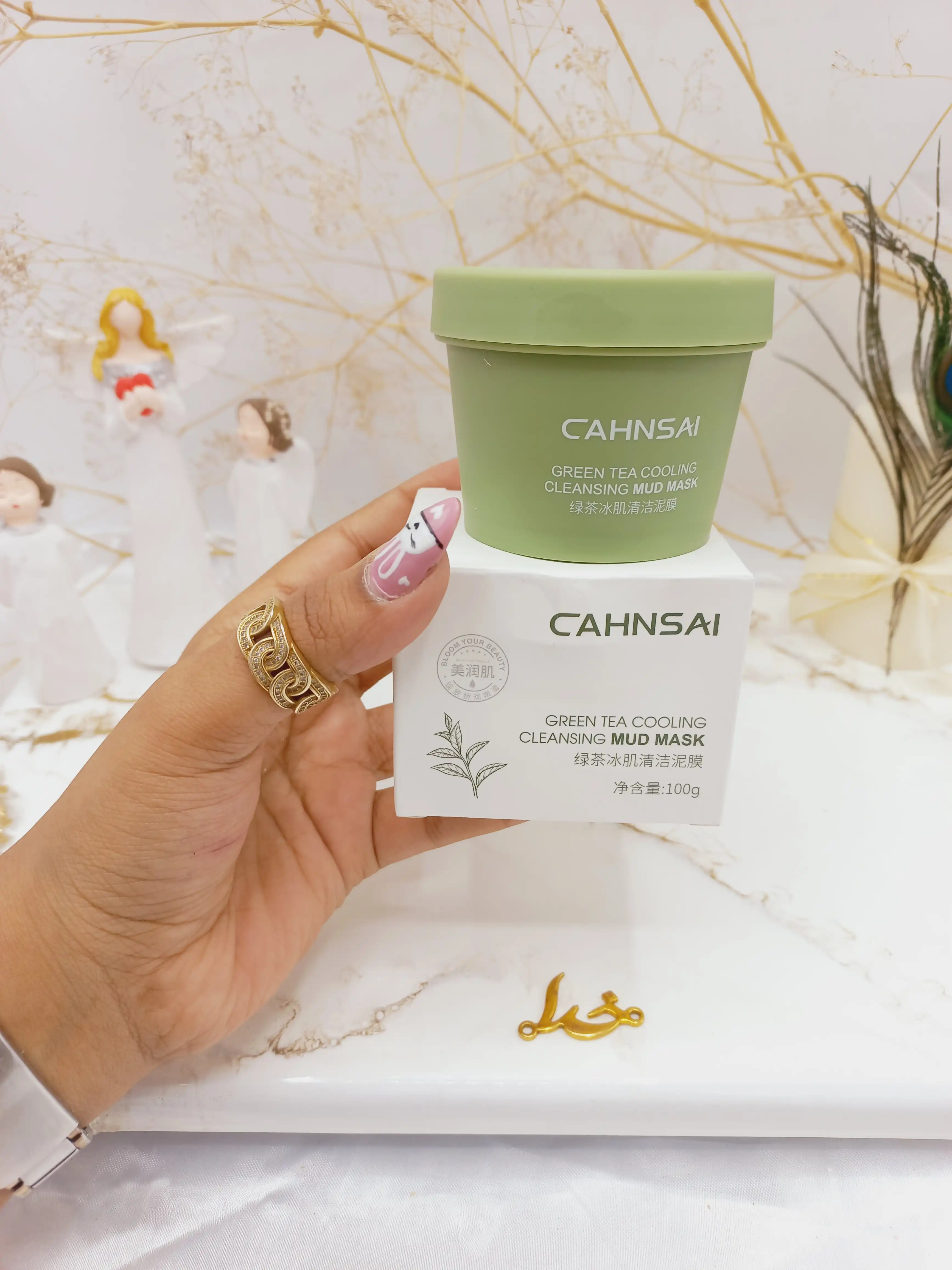 ماسک صورت چای سبز کانسای cahnsai حجم 100 گرم کد CX70680