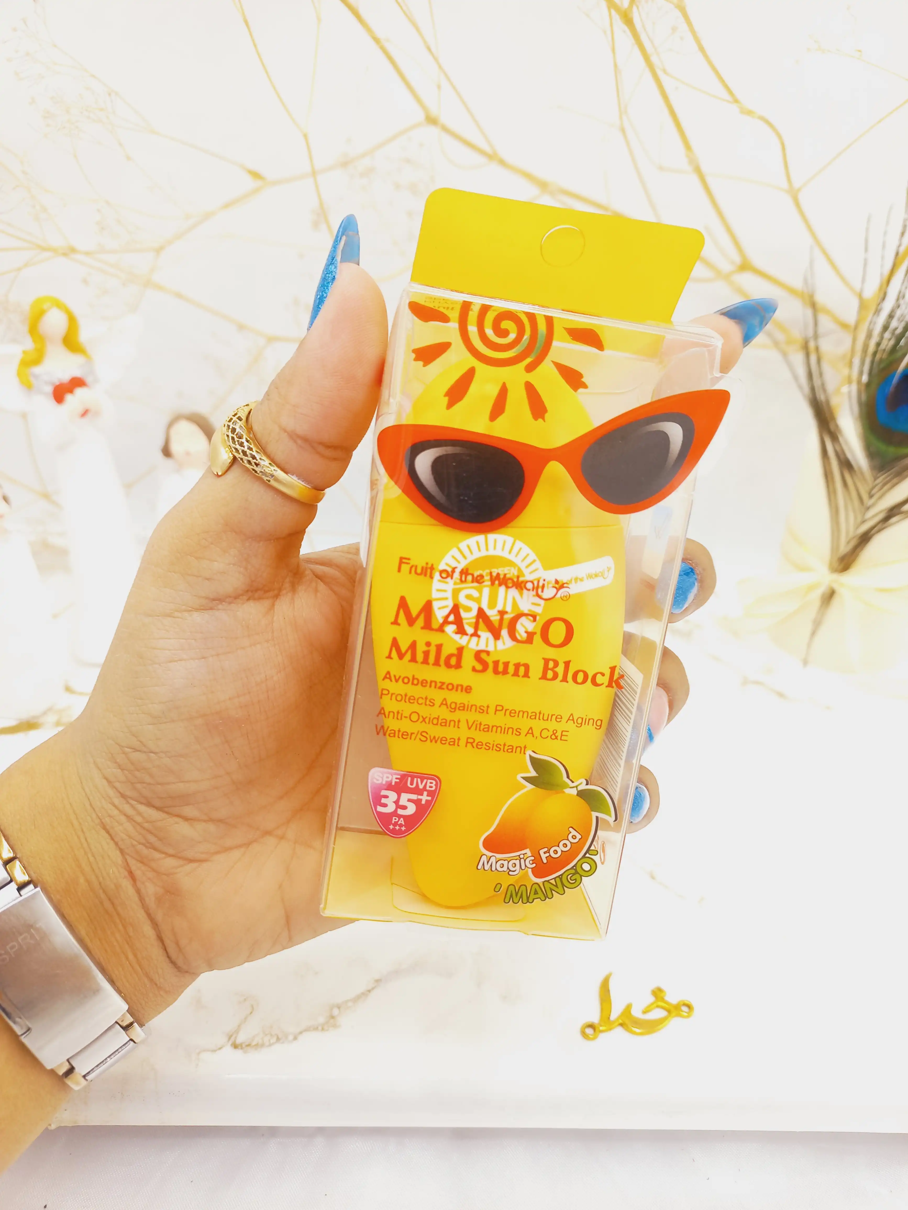 ضدآفتاب SPF 35  مدل انبه حجم 50 میل ووکالی کد WKL327