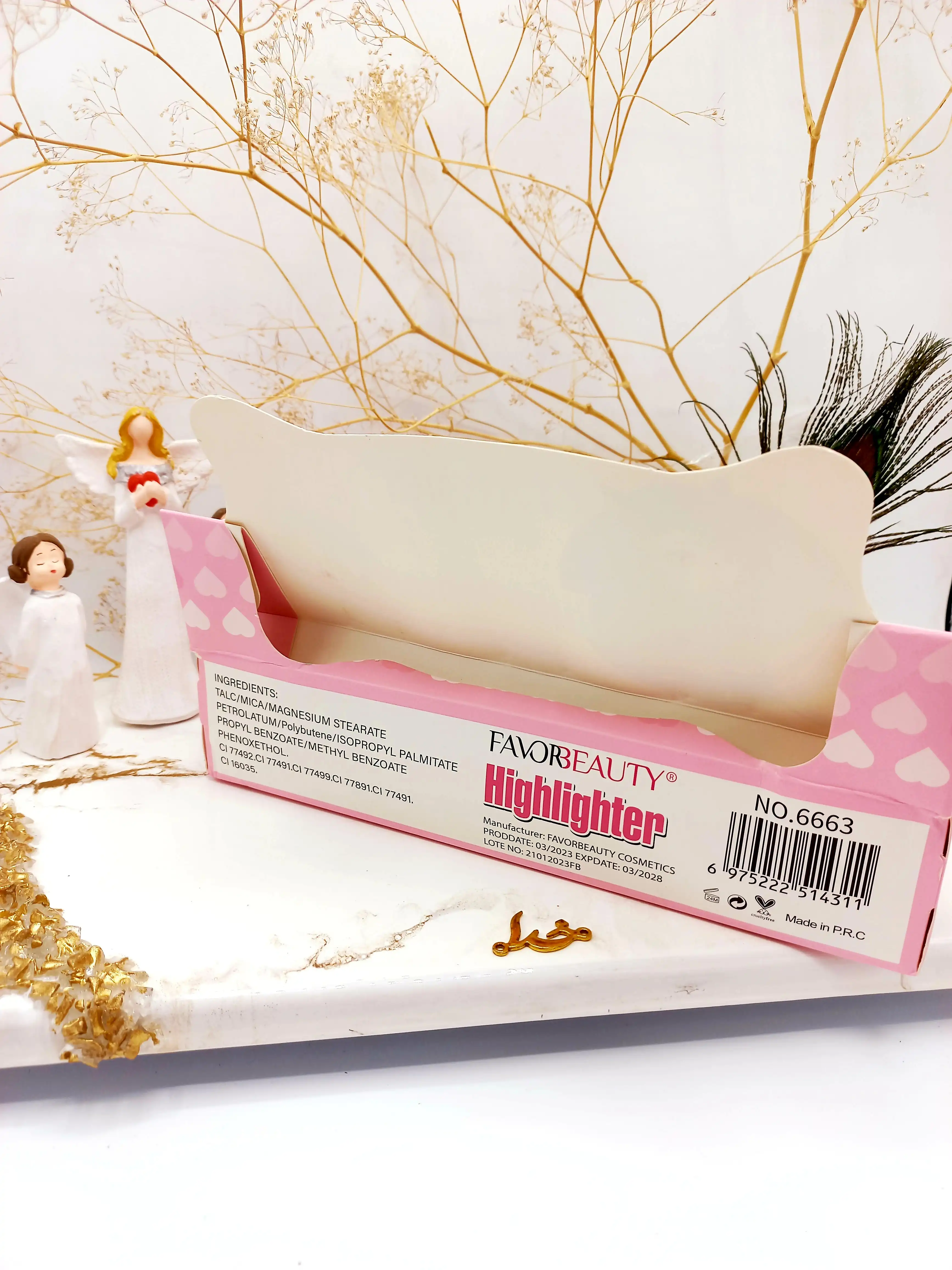 هایلایتر پرطرفدار فانتزی طرح گربه فاور بیوتی Favre Beauty کد 6663