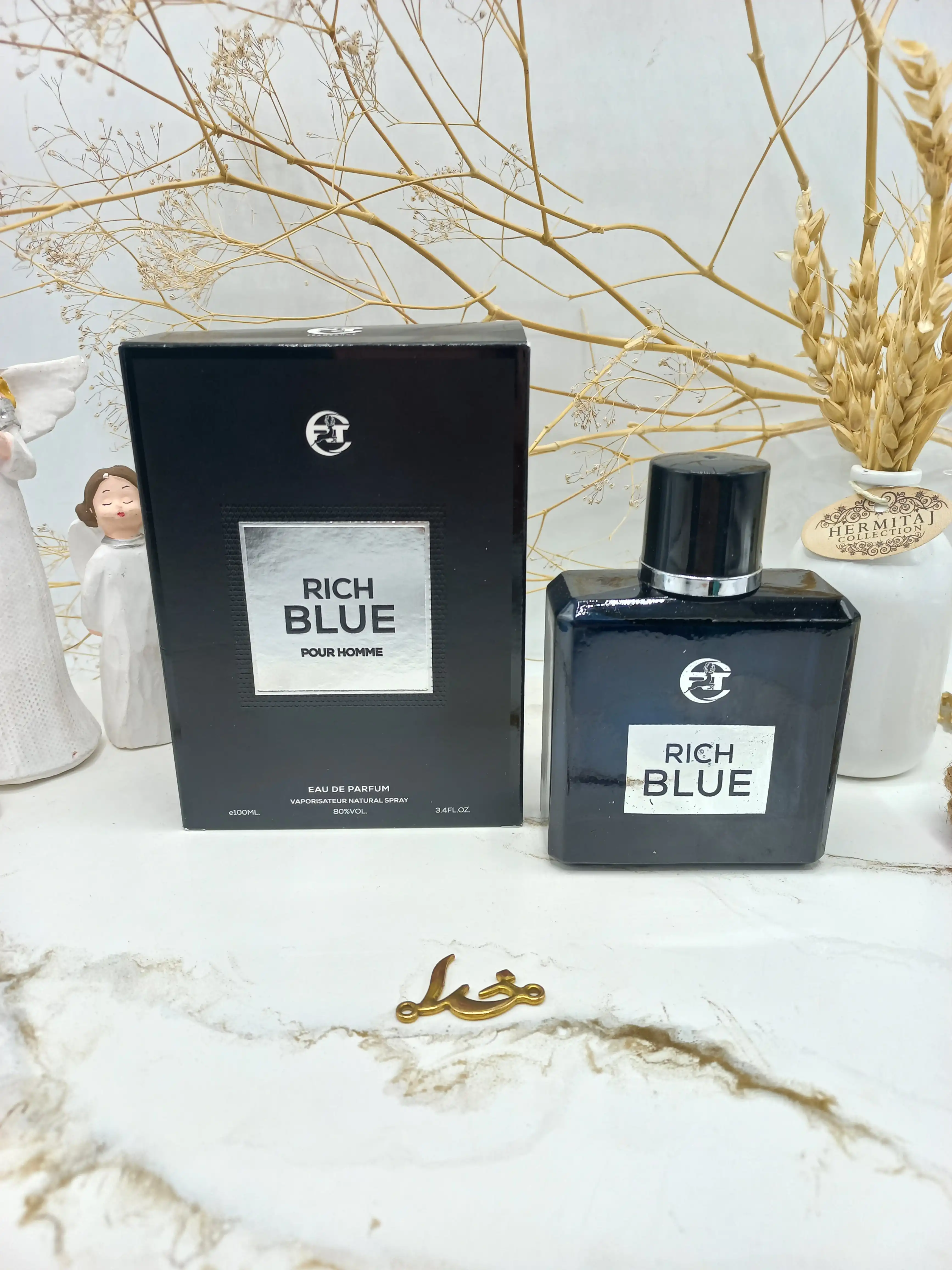 ادکلن مردانه RICH BLUE حجم 100 میلی لیتر اورجینال اماراتی