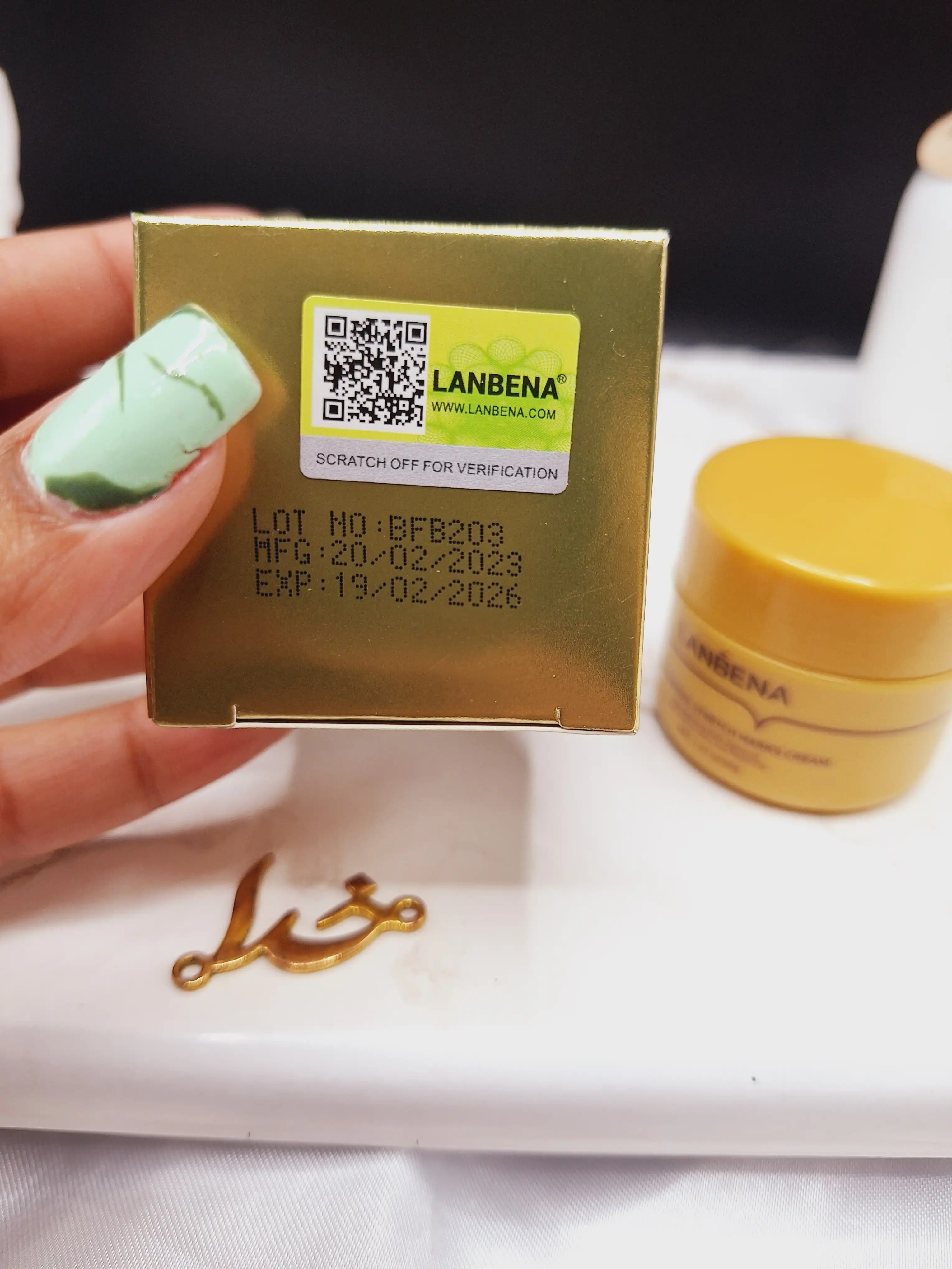 کرم ضد التهاب و ترمیم کننده جای جوش و آکنه و اسکار لانبنا ‏LANBENA‏ کد LB6245