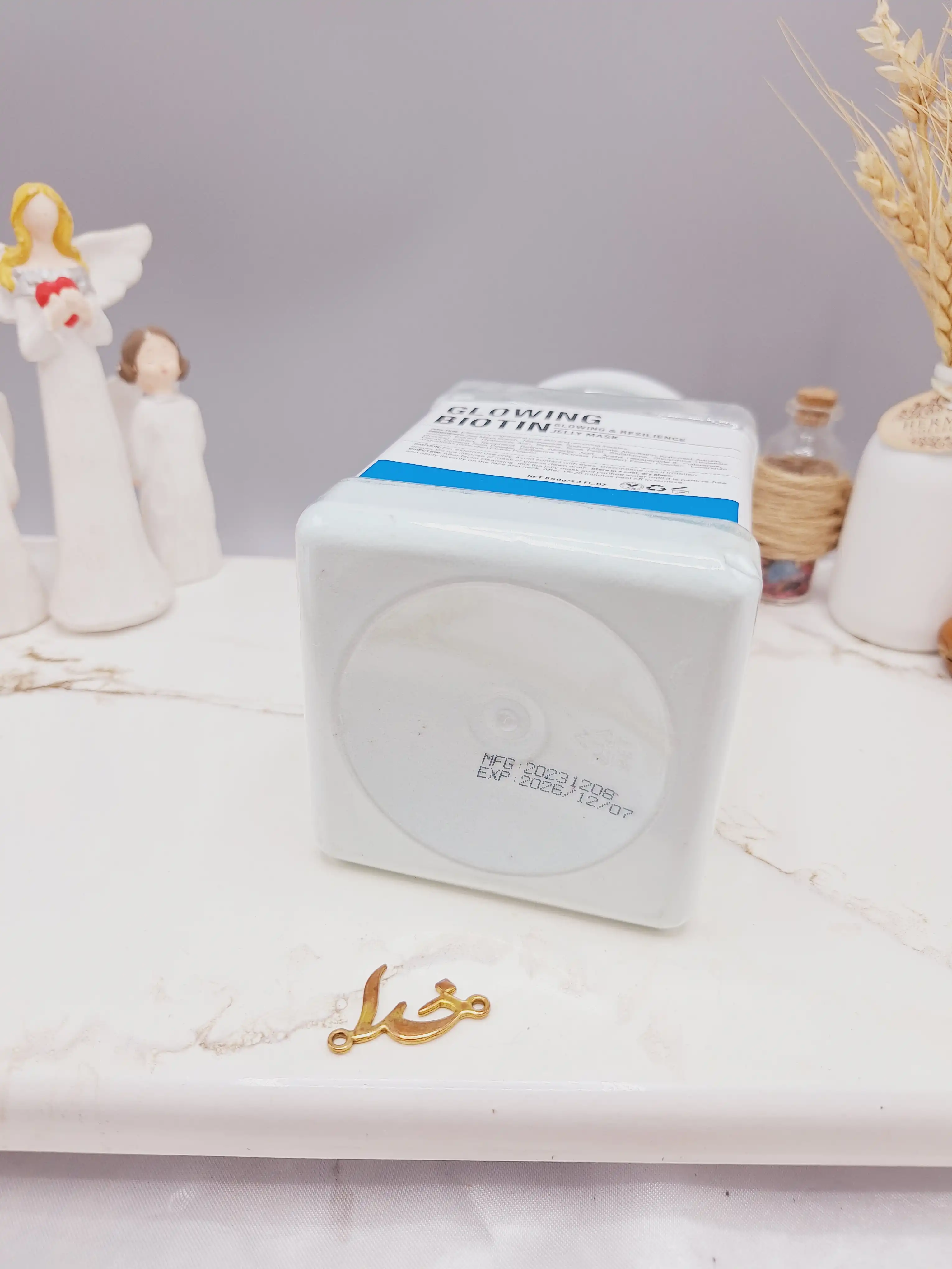 ماسک هیدروژلی گلووین بیوتین 650 گرمی GLOWING BIOTIN ساخت چین
