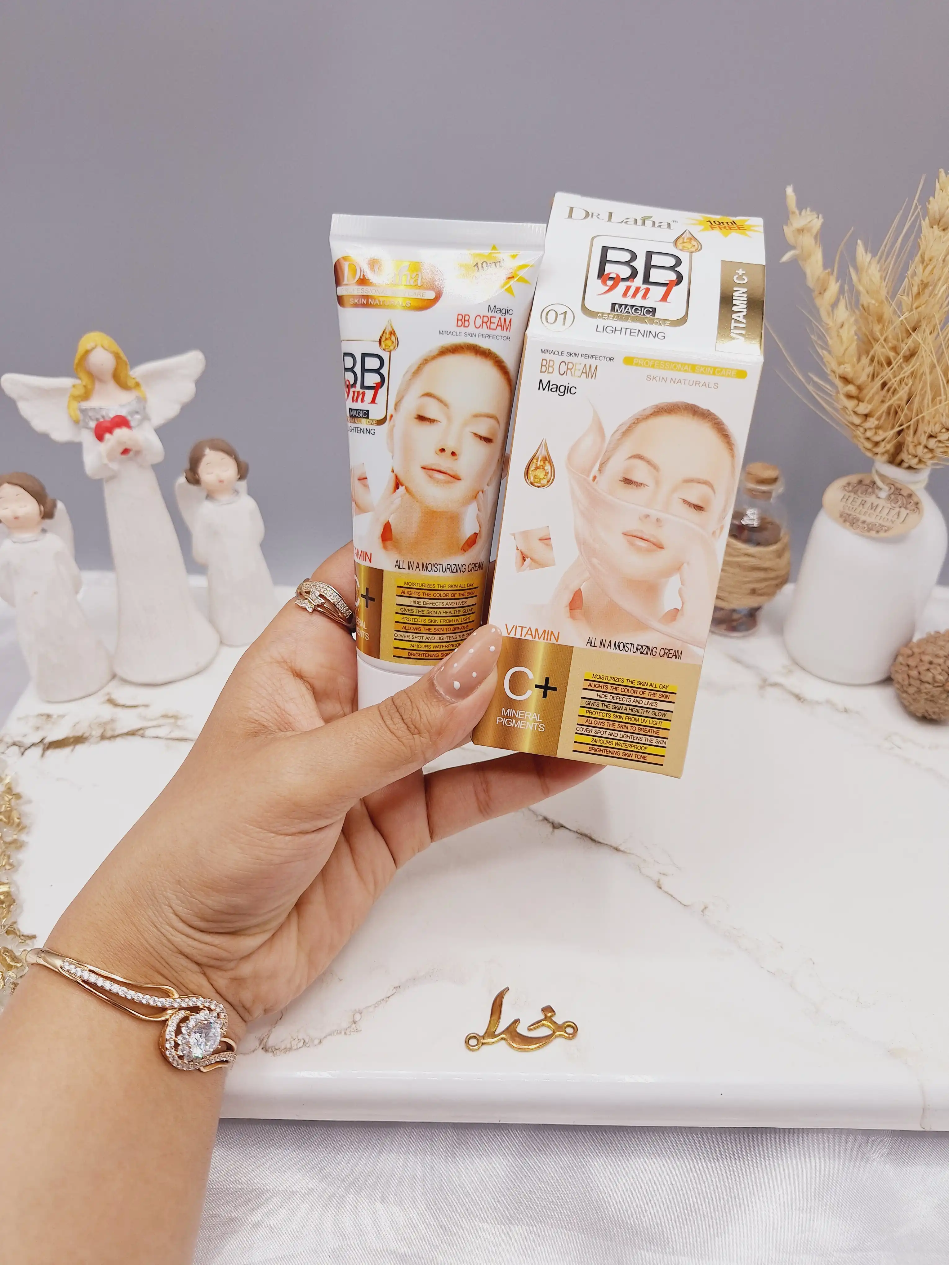 بی بی کرم سبک حاوی ویتامین C و مواد مغذی برند Dr Laha کد H_052