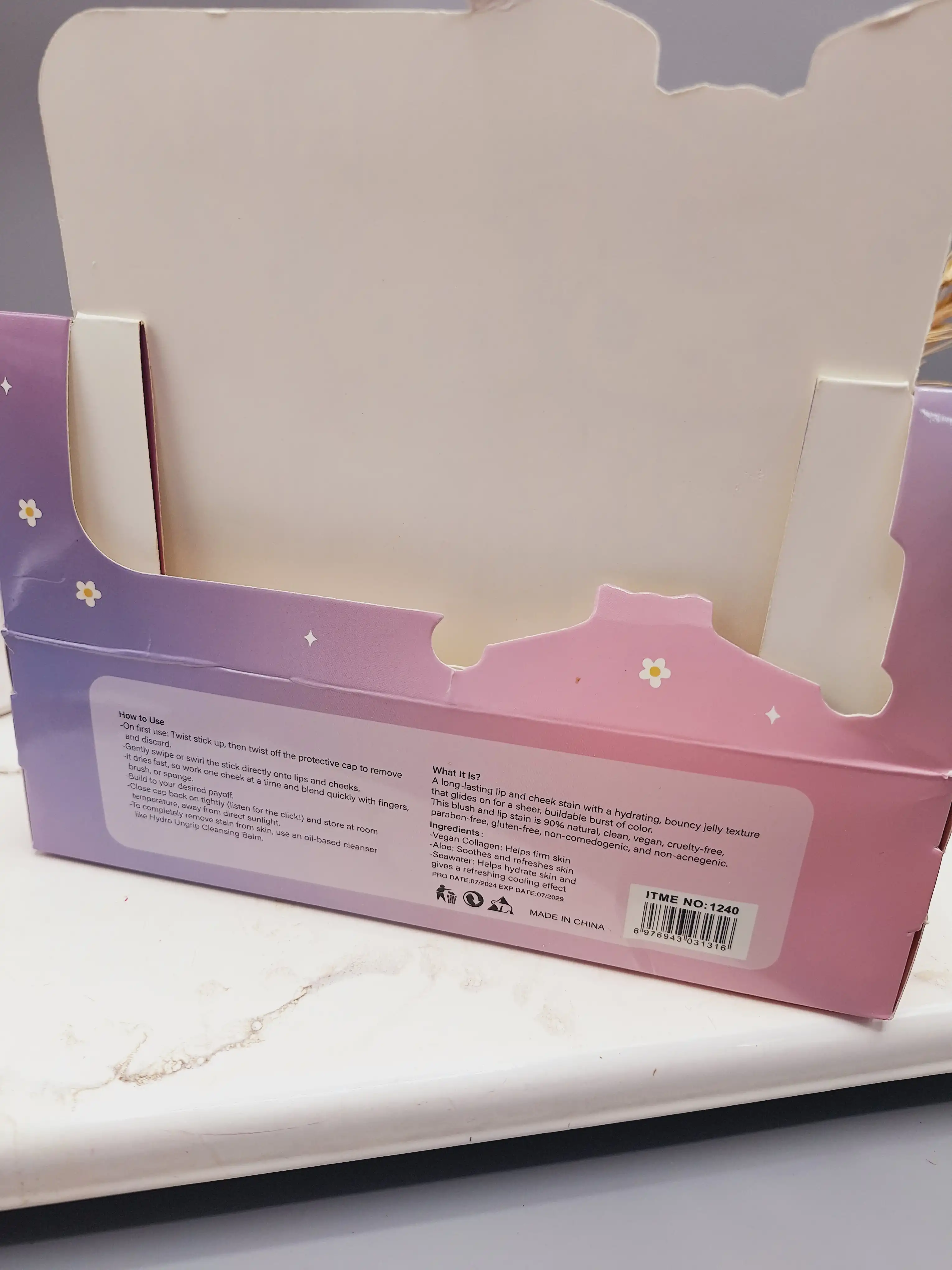 تینت لب ژله ای با کيفيت برند RPK کد 1240