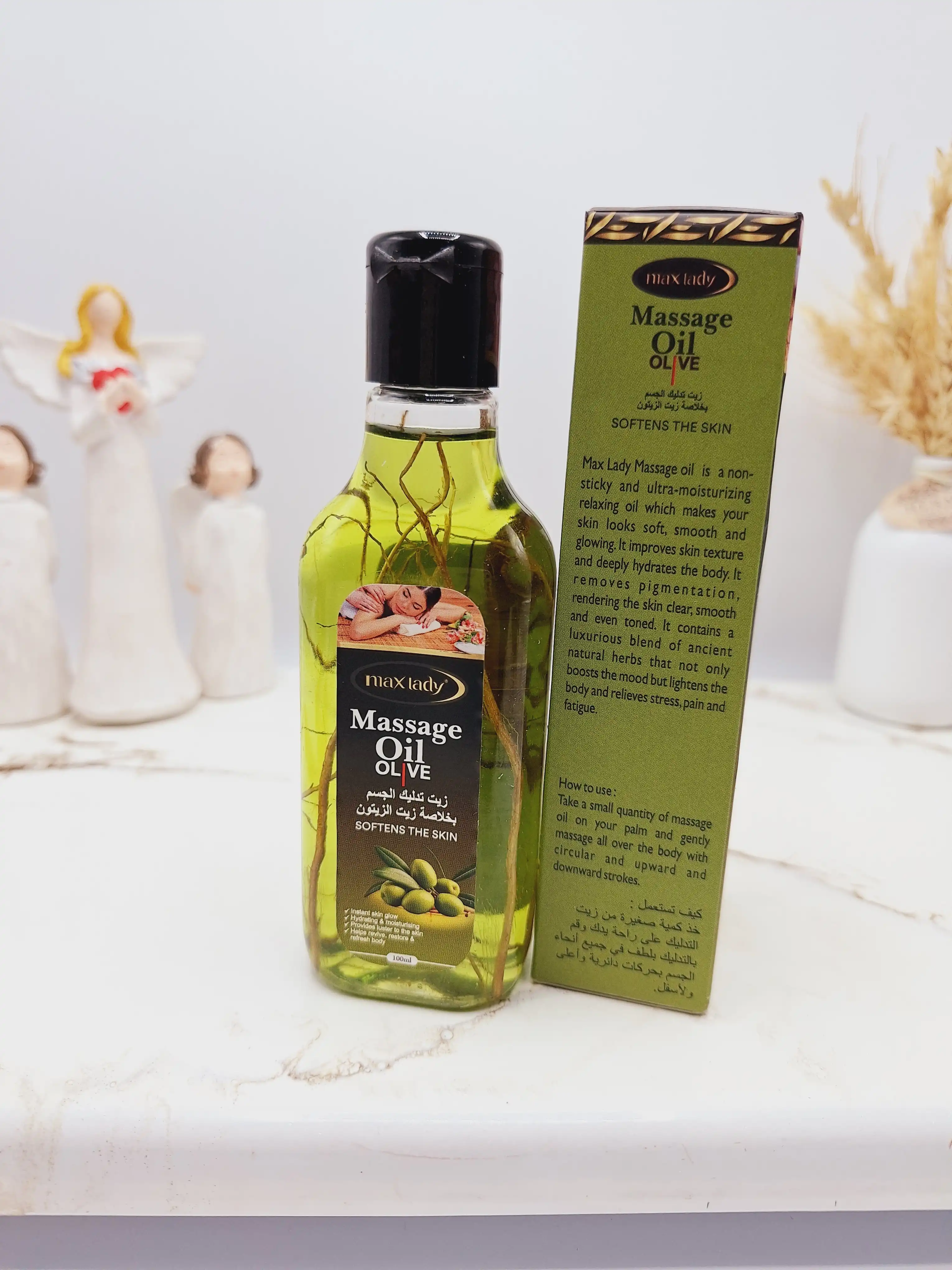 روغن ماساژ و تسکین دهنده درد عضلانی عصاره زیتون برند مکس لیدی کد 7485