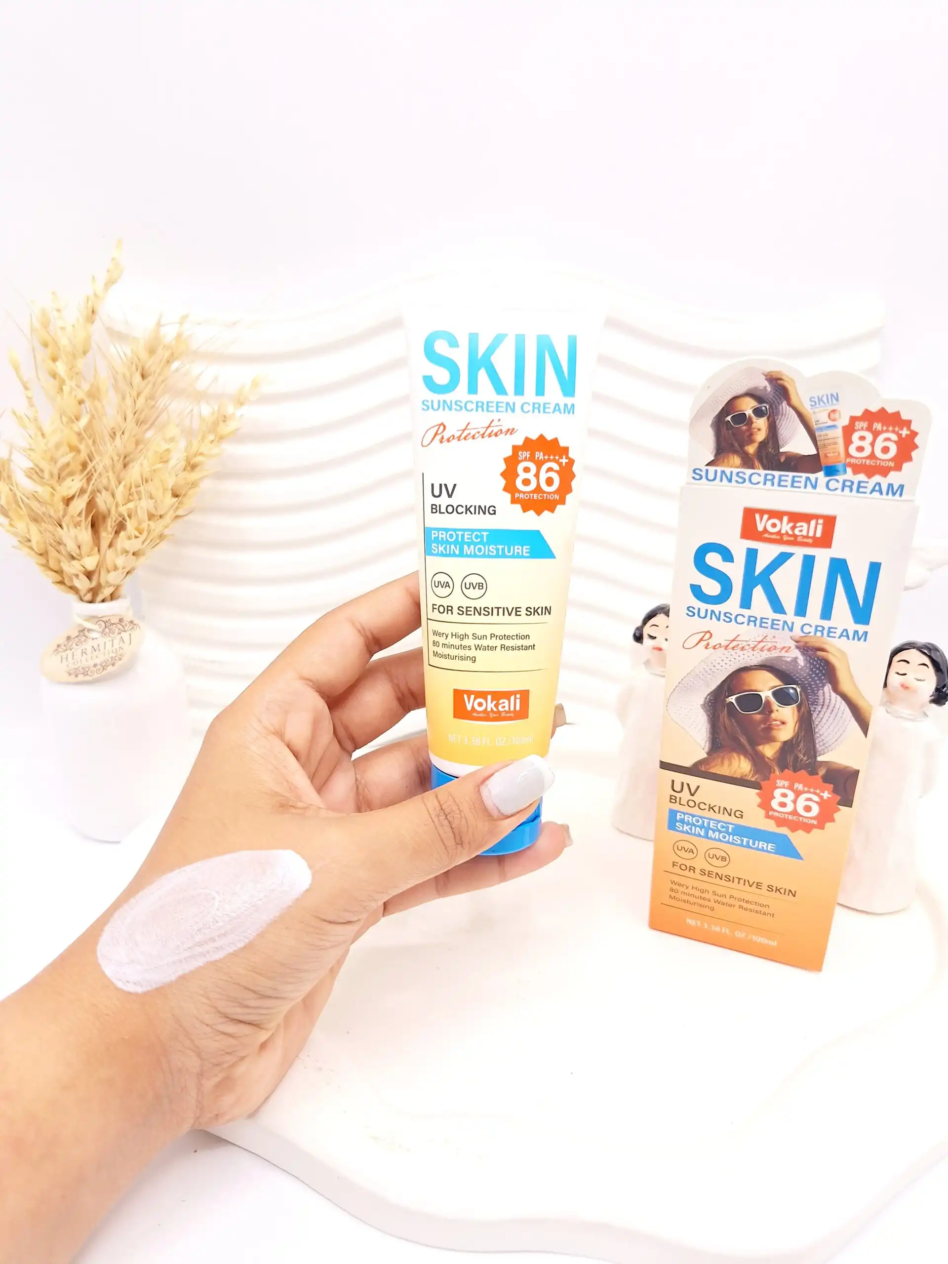 کرم ضد آفتاب صورت و بدن Spf86 Vokali کد CX7712