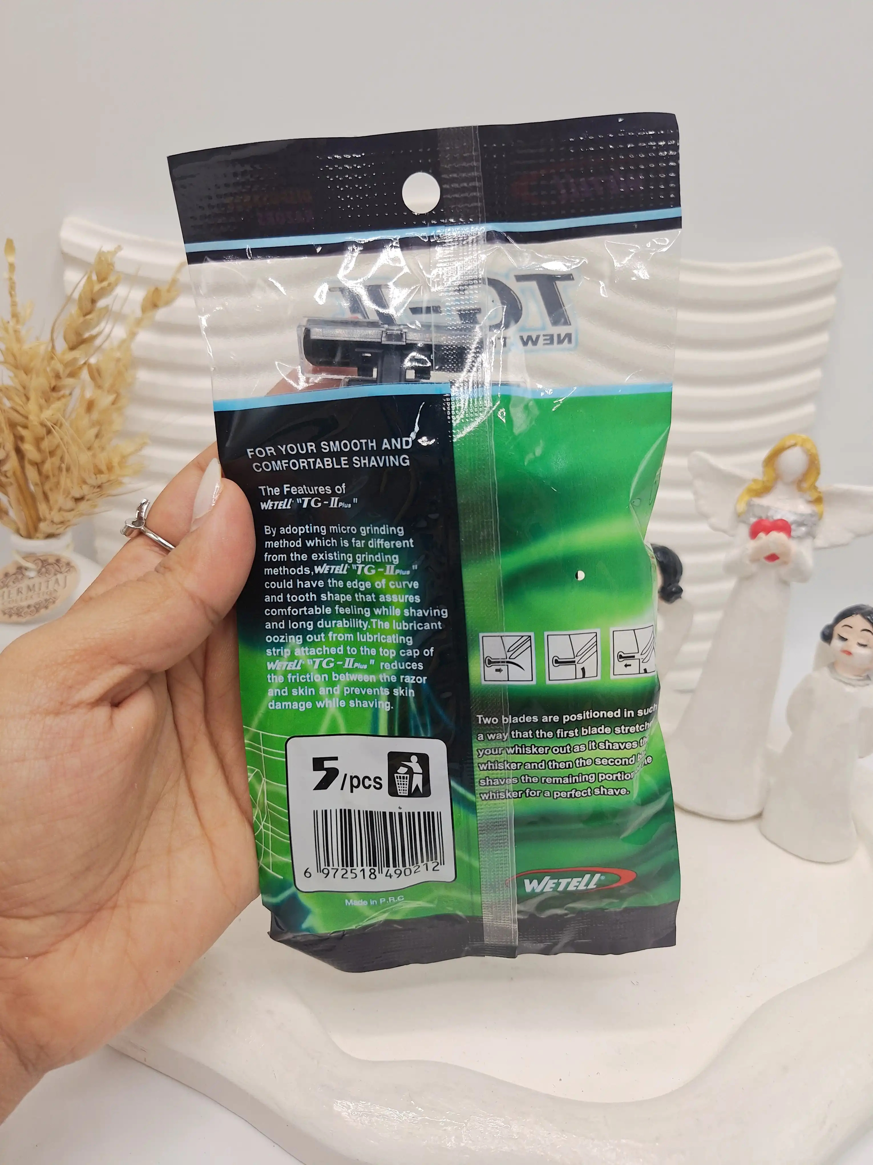 پک ژیلت مردانه 2 لبه بسته 5 عددی برند WETELLI کد 0212پک ژیلت مردانه 2 لبه بسته 5 عددی برند WETELLI کد 0212