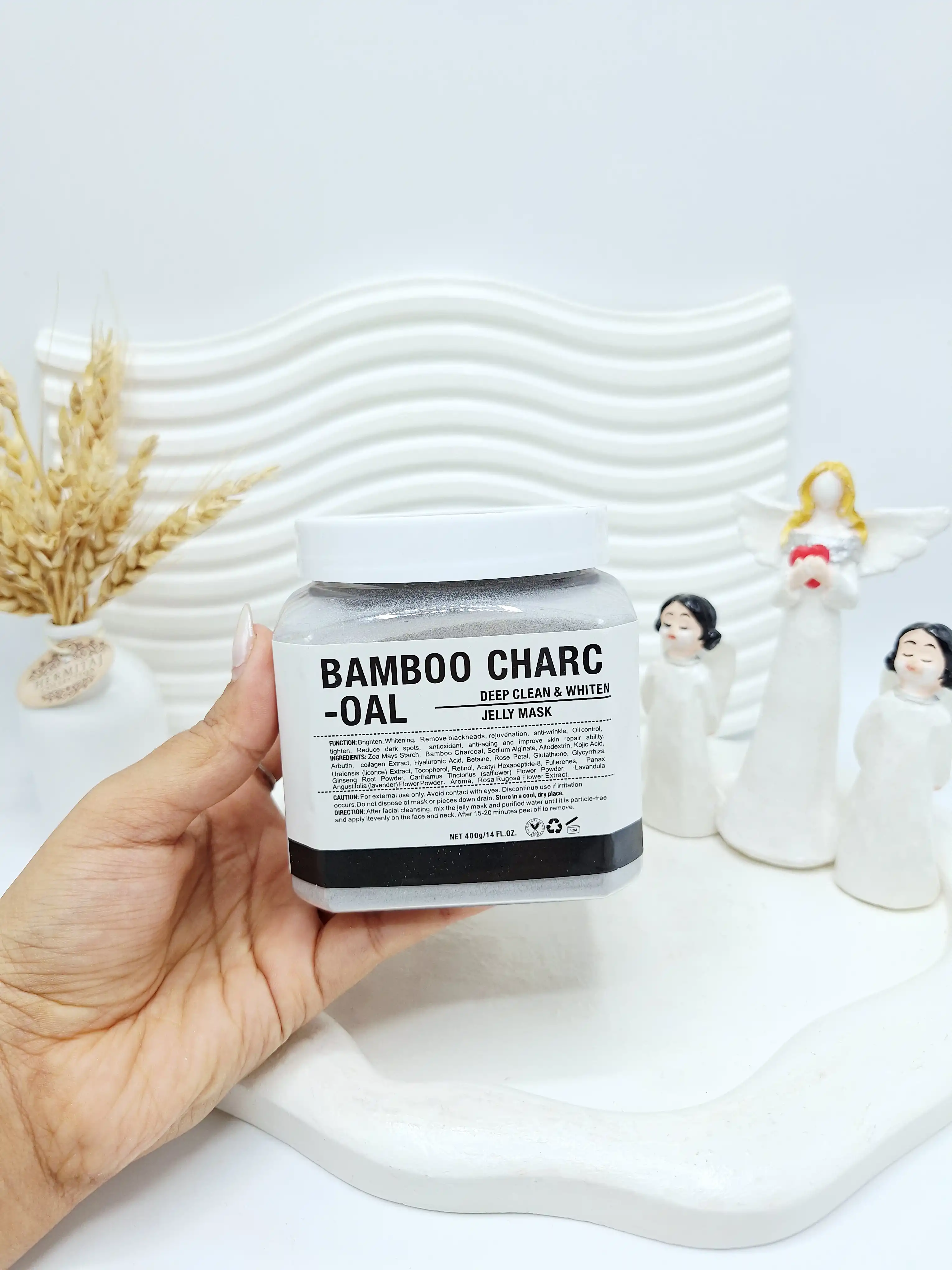 ماسک هیدروژلی زغال بامبو BAMBOO دکتر مینایر 400 گرم