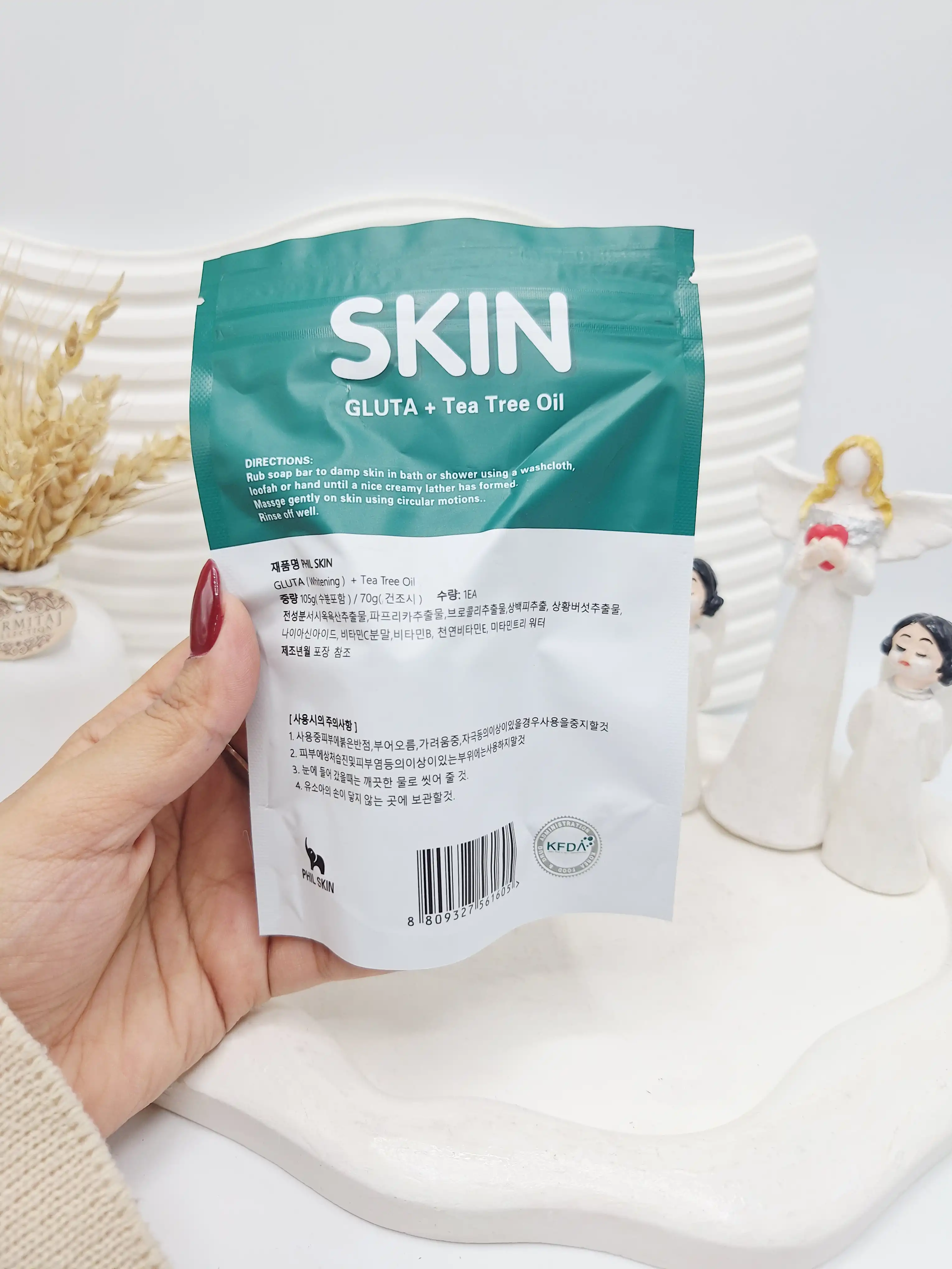 صابون کپسولی ضد جوش و روشن کننده فیل اسکین حاوی گلوتاتیون و روغن درخت چای