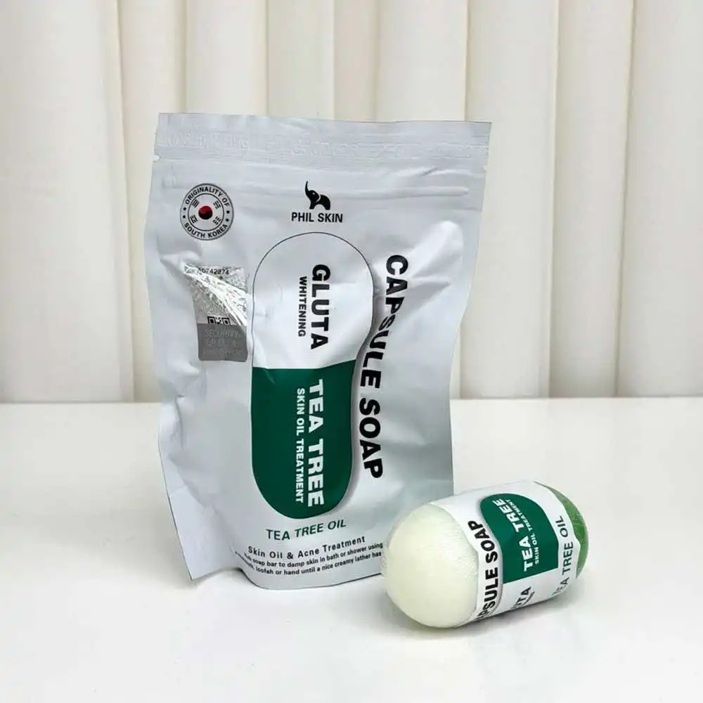 صابون کپسولی ضد جوش و روشن کننده فیل اسکین حاوی گلوتاتیون و روغن درخت چای