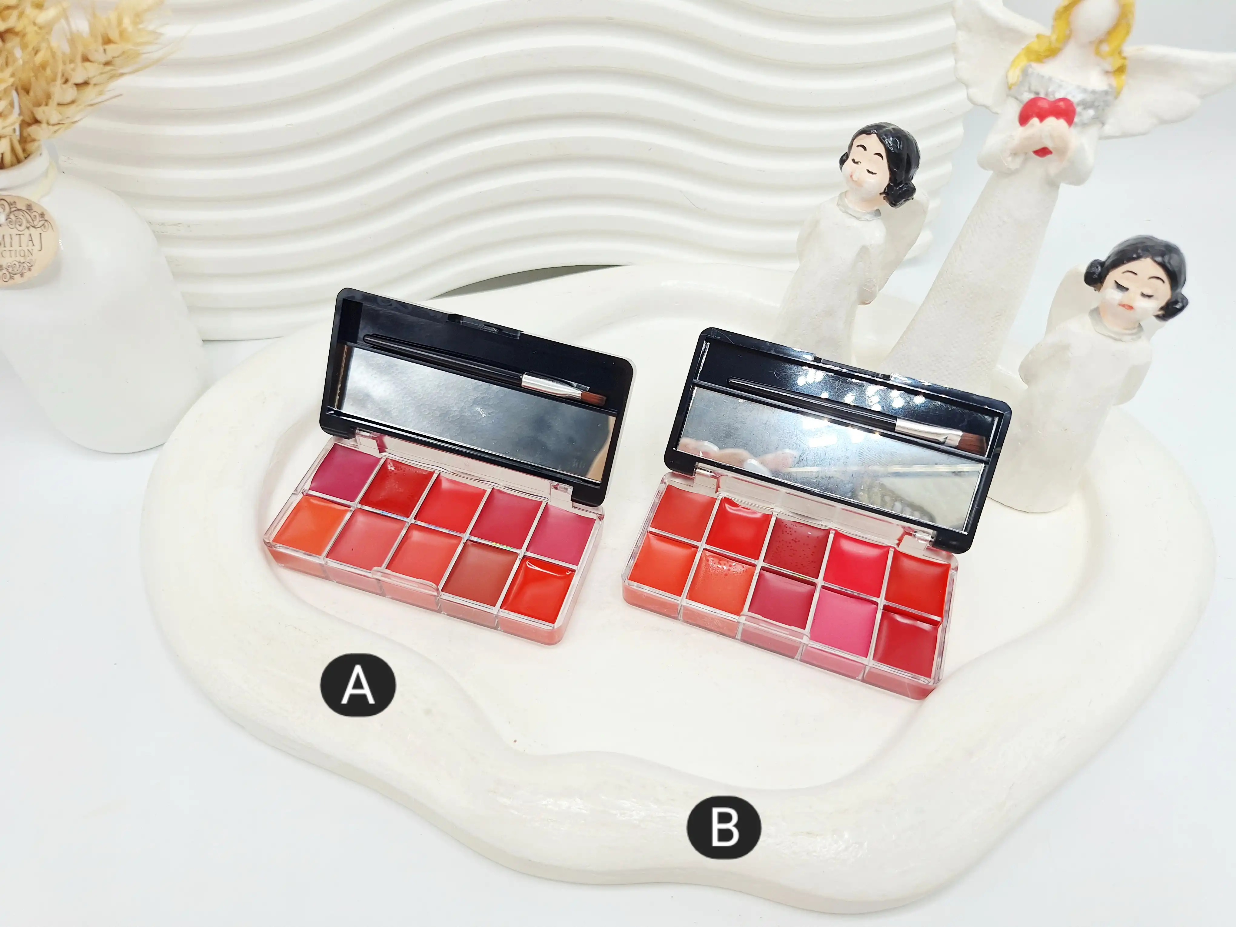 پالت رژ لب 10 رنگ ویولت میکاپ مدل Perfect Glam کد SV078