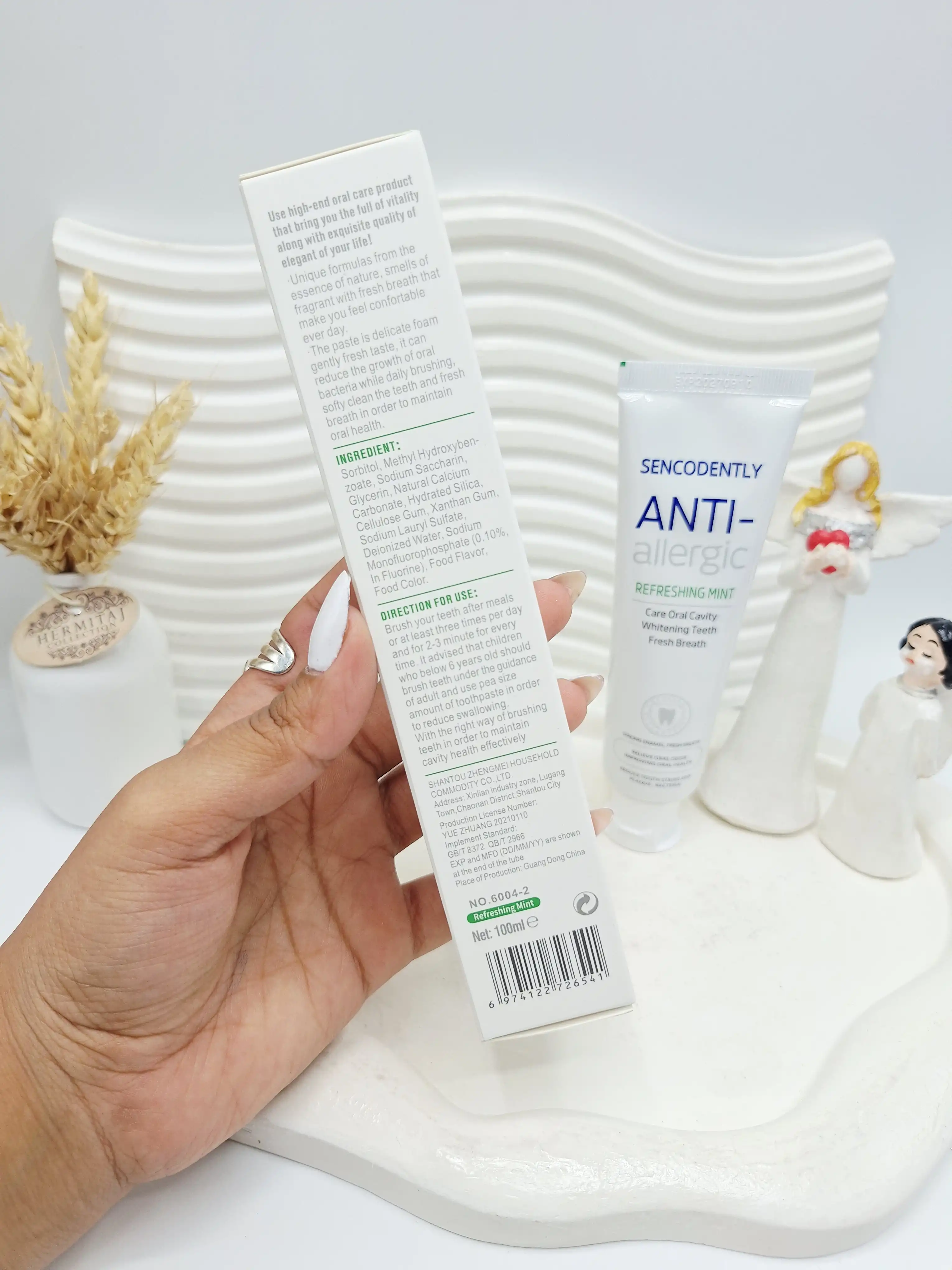 خمیردندان ضد حساسیت (Anti-allergic) برند Sencodently با طعم نعنای تازه کد 6541