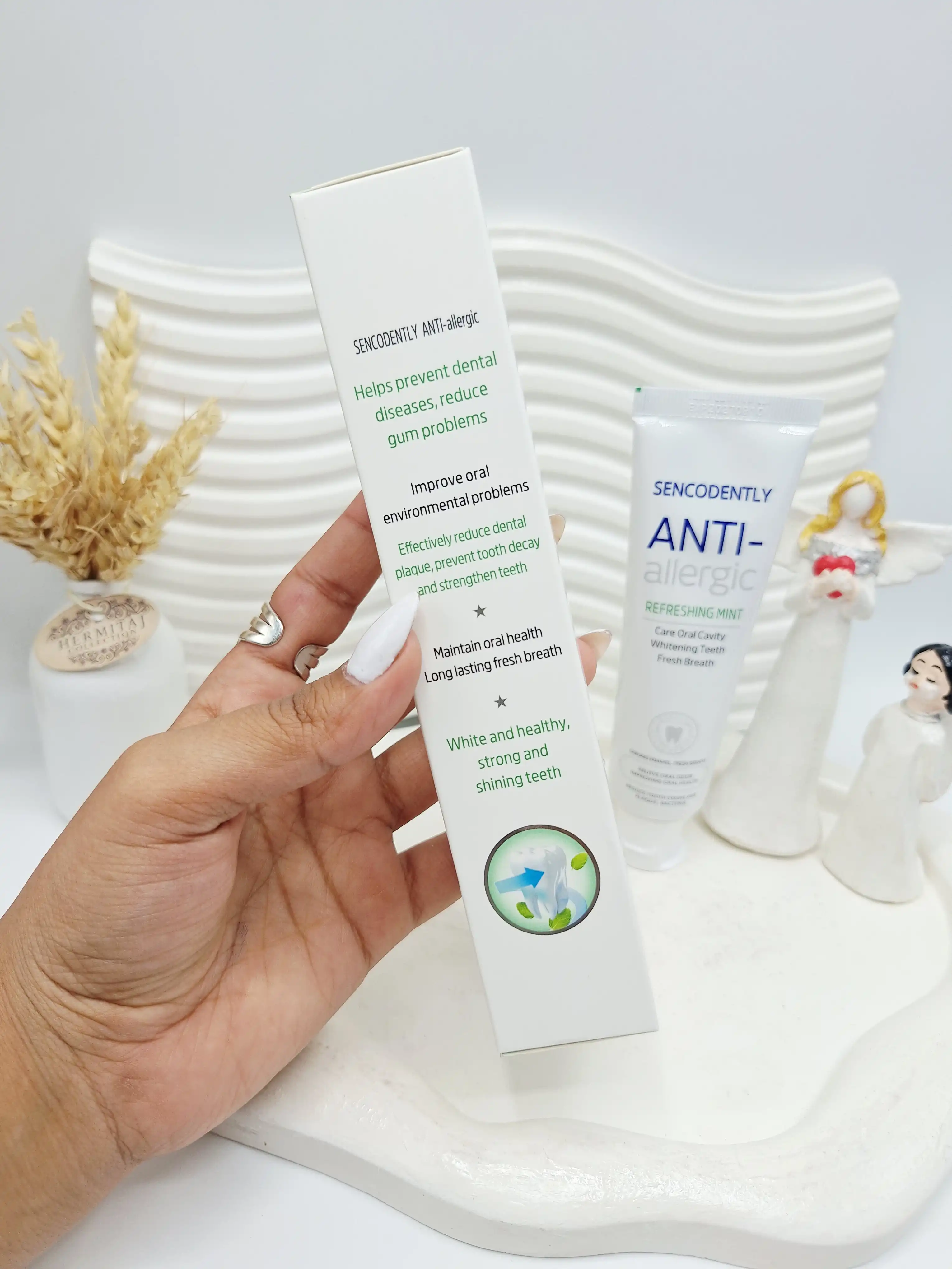 خمیردندان ضد حساسیت (Anti-allergic) برند Sencodently با طعم نعنای تازه کد 6541