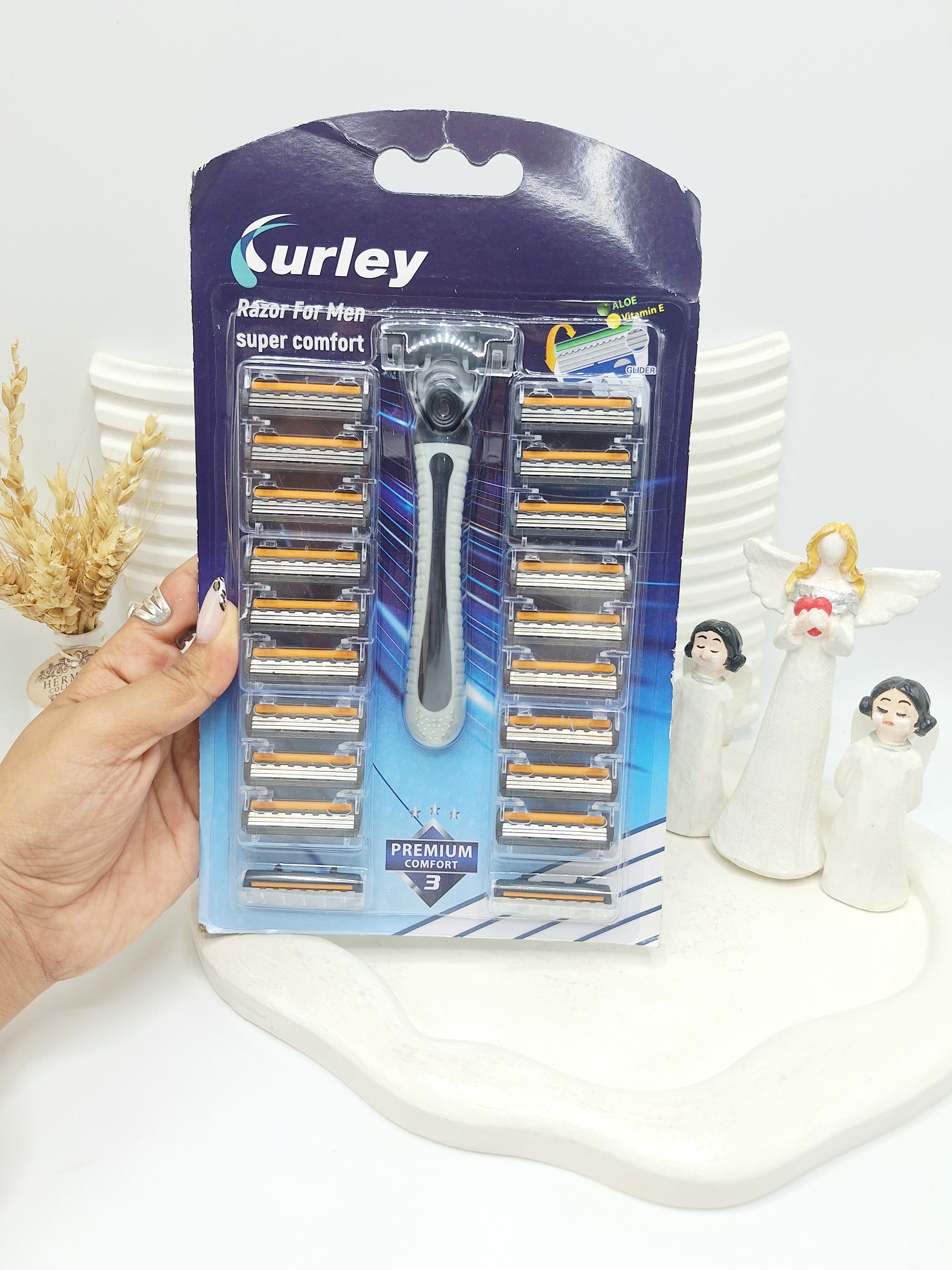 پک ژیلت و تیغ 20 عددی Curley کد 7093