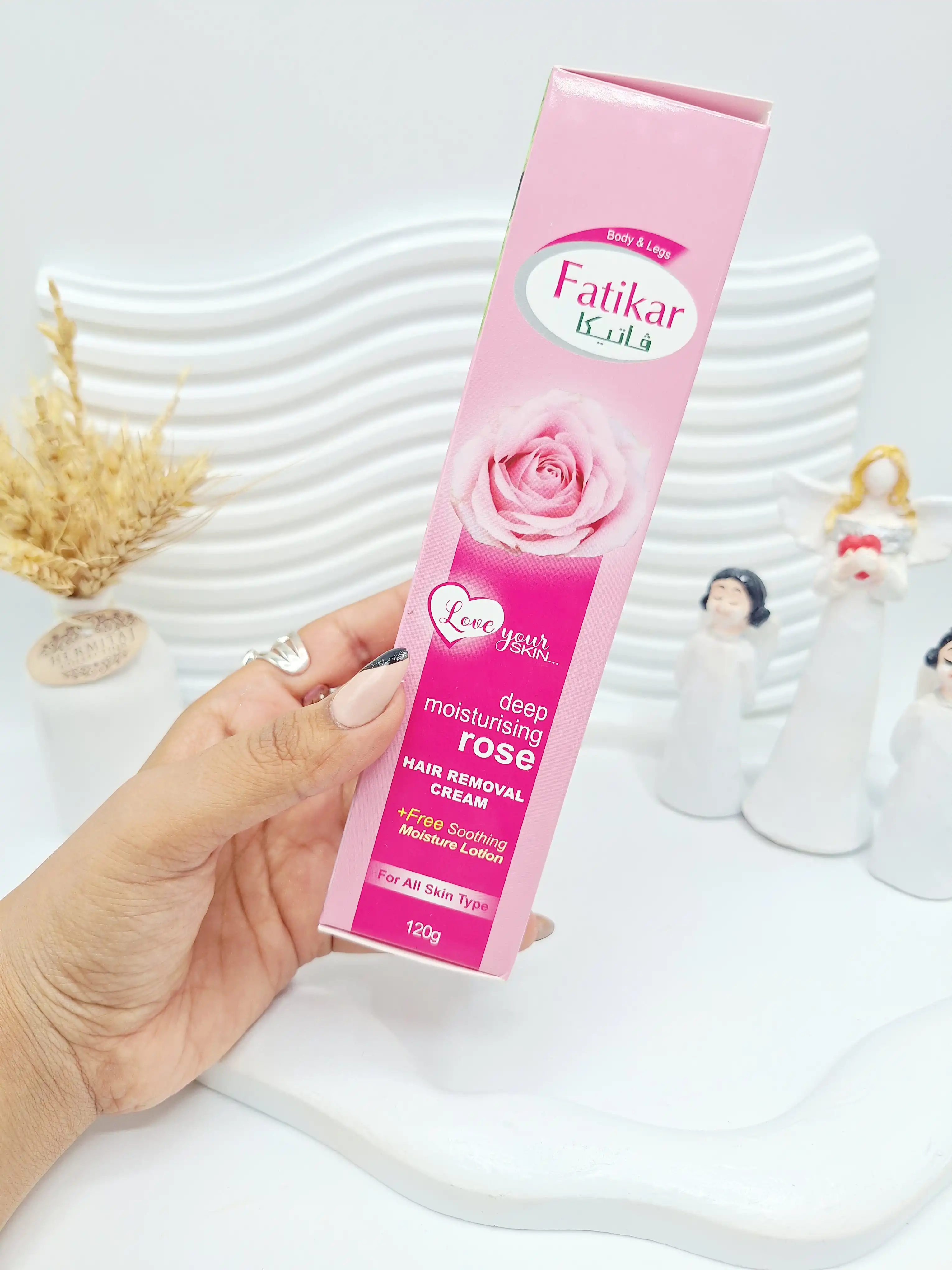 کرم موبر گل رز همراه با کاردک و کرم آبرسان برند Fatikar کد 7402