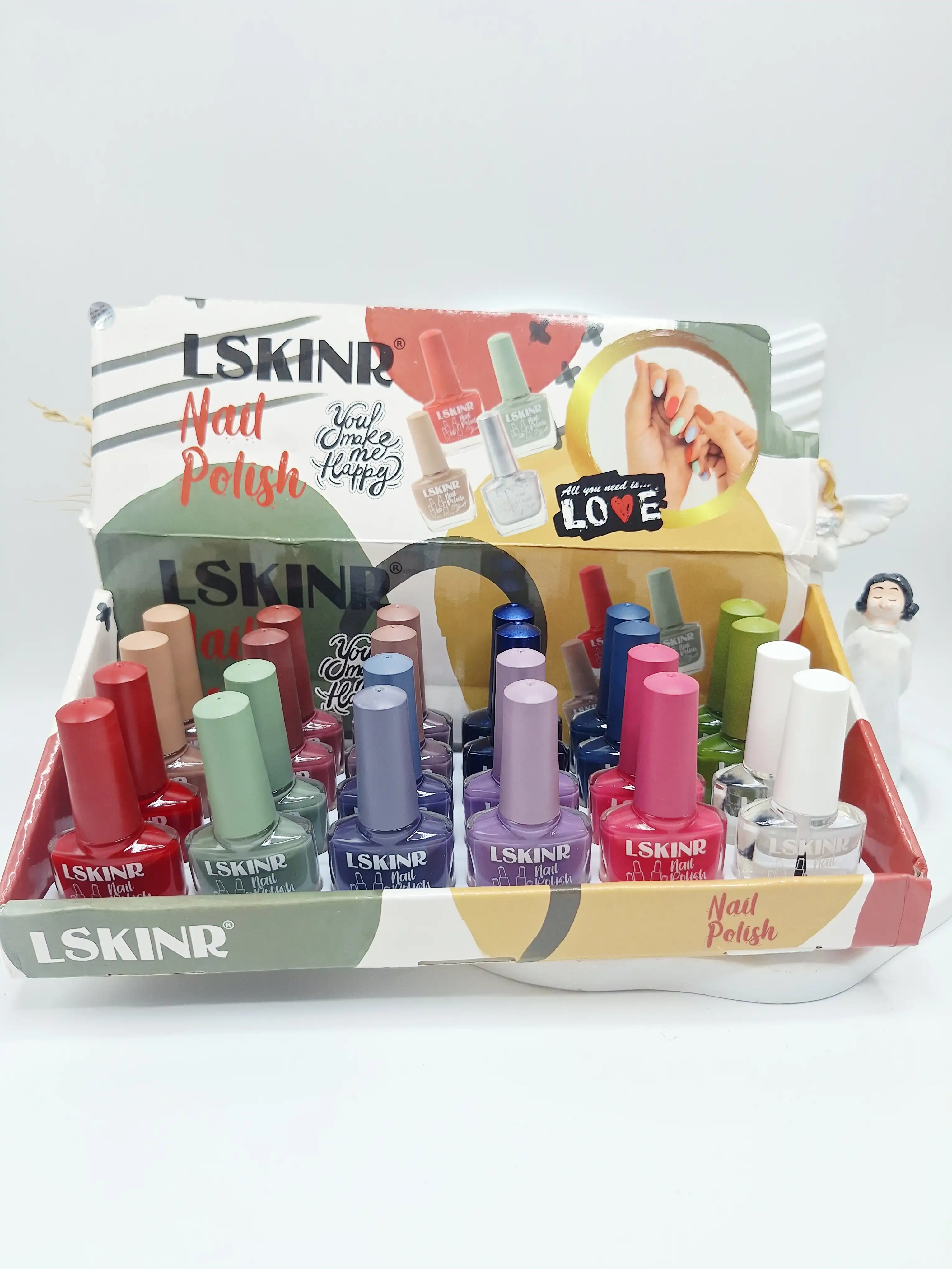 لاک ناخن خوش رنگ و زیبا برند  کد 3958Lskinr