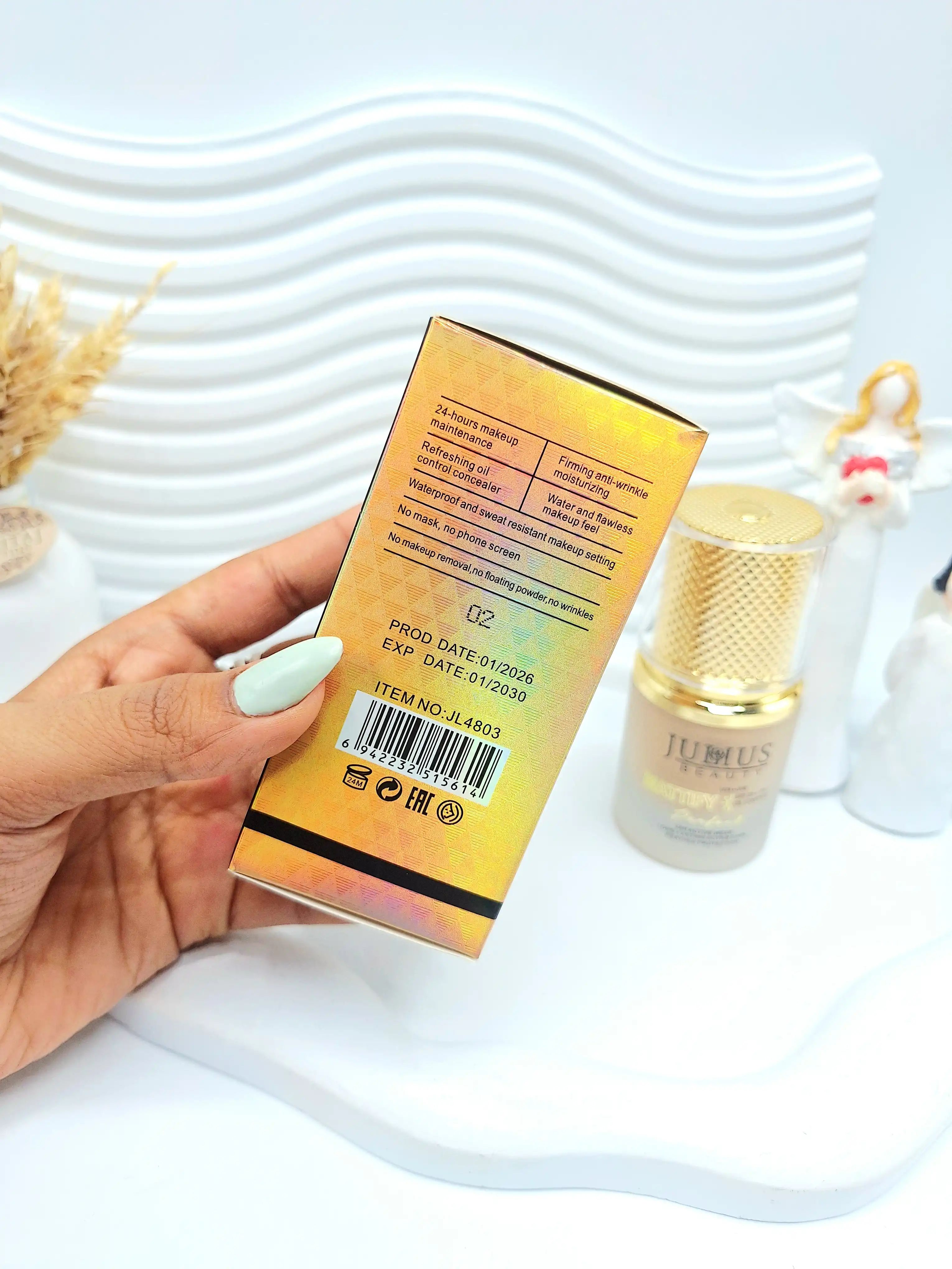 کرم پودر جولیوس پوشش بالا با SPF 25 کد 4803